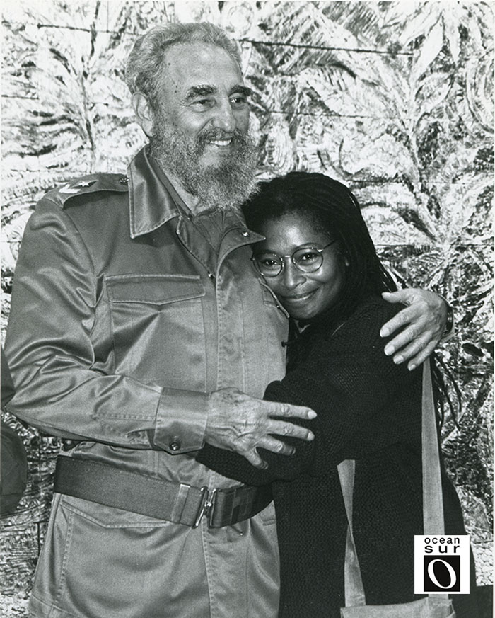 Fidel Castro y Alice Walker