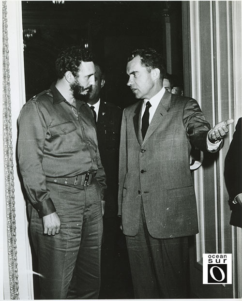 Fidel Castro y Nixon